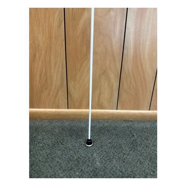 Bottom of D Cane showing NFB cane tip.